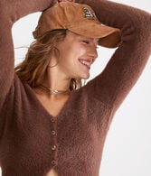 Bella Cropped Eyelash Cardigan