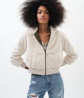 Reversible Woven & Faux Fur Hooded Jacket