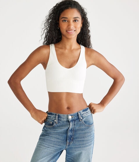 Seamless Scoop Long-Line Bralette