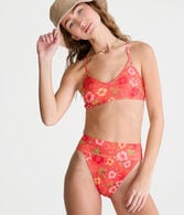 Hibiscus High-Waisted Cheeky Bikini Bottom