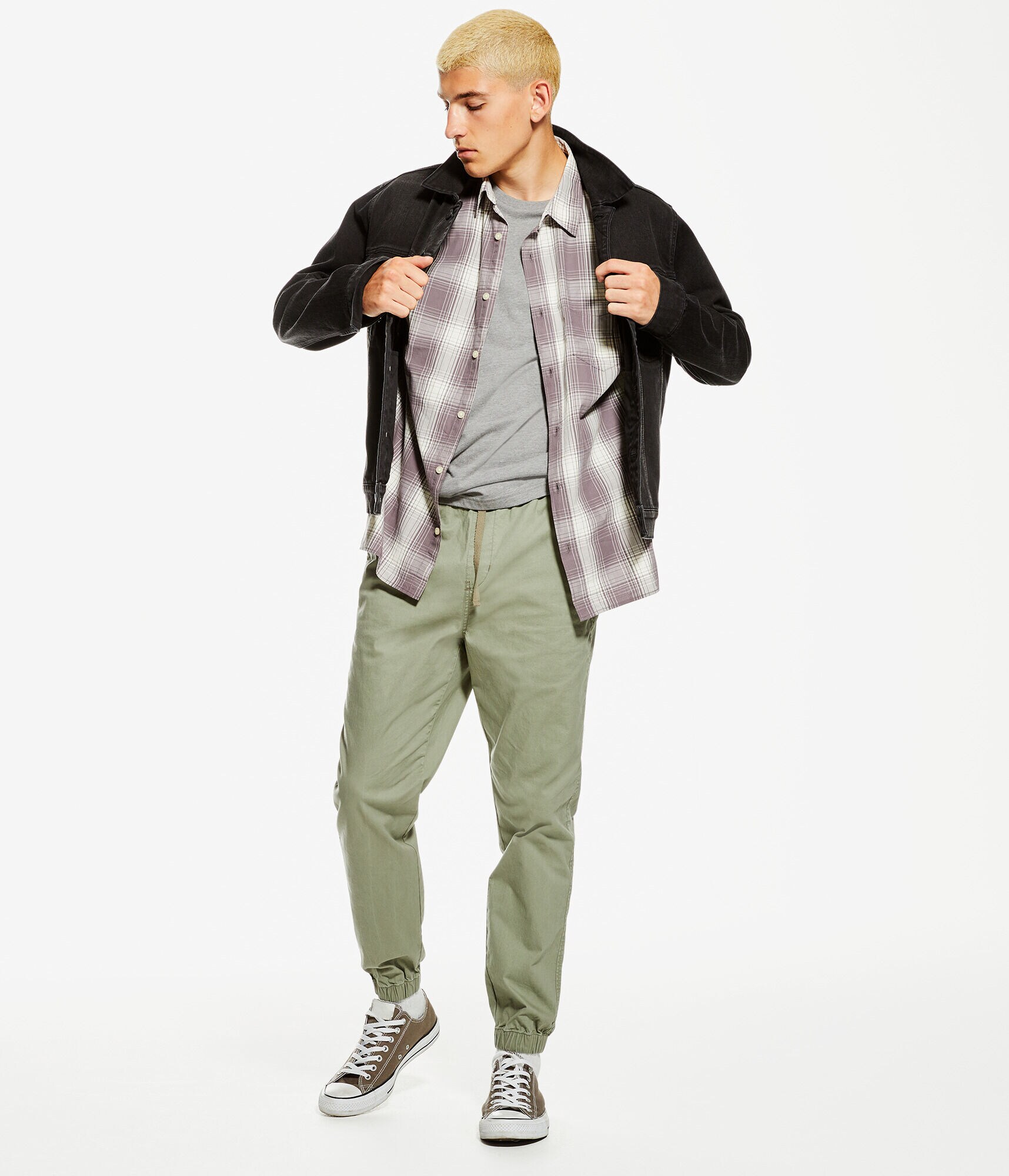 Relaxed Plaid Button-Down Shirt