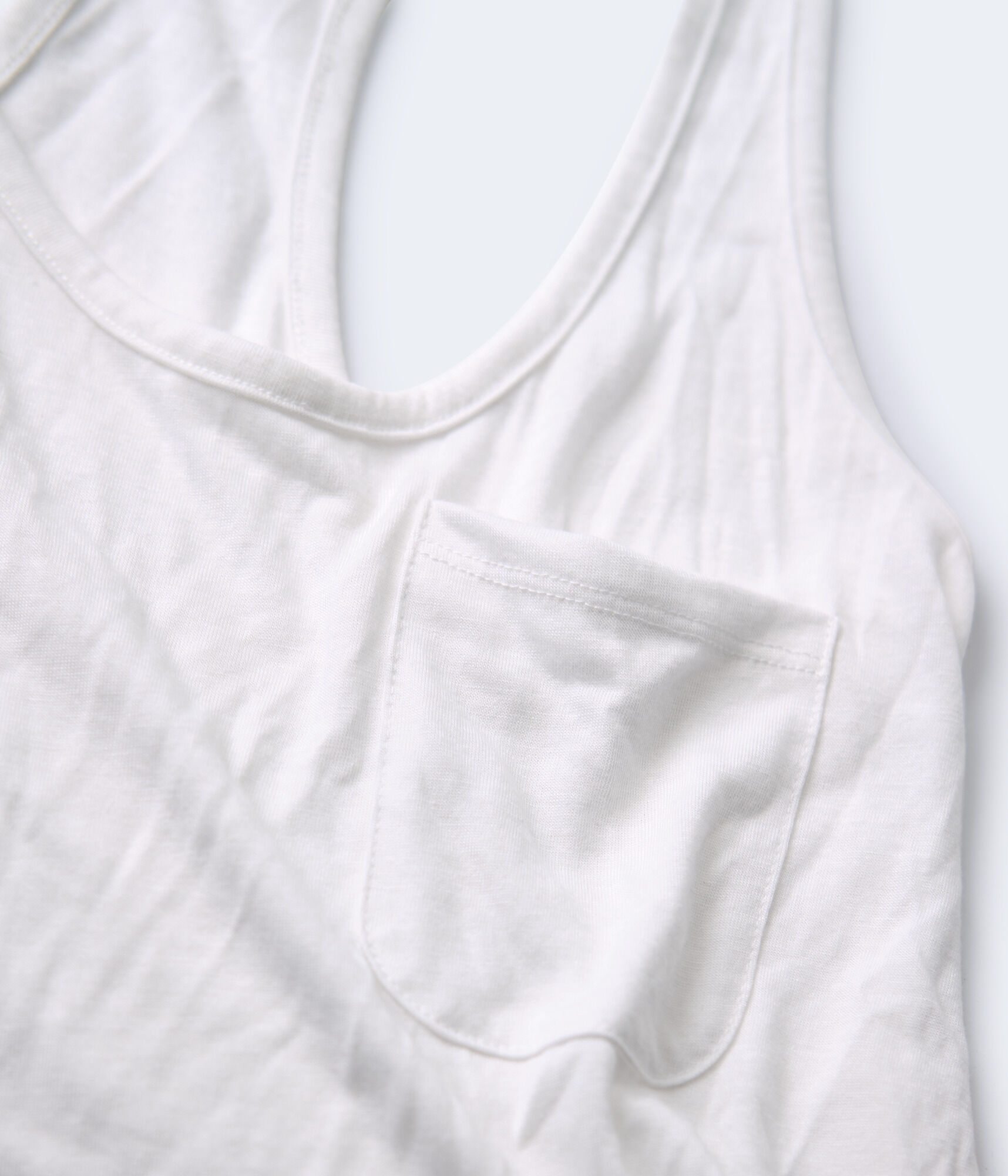 Pocket Cropped Racerback Tank***