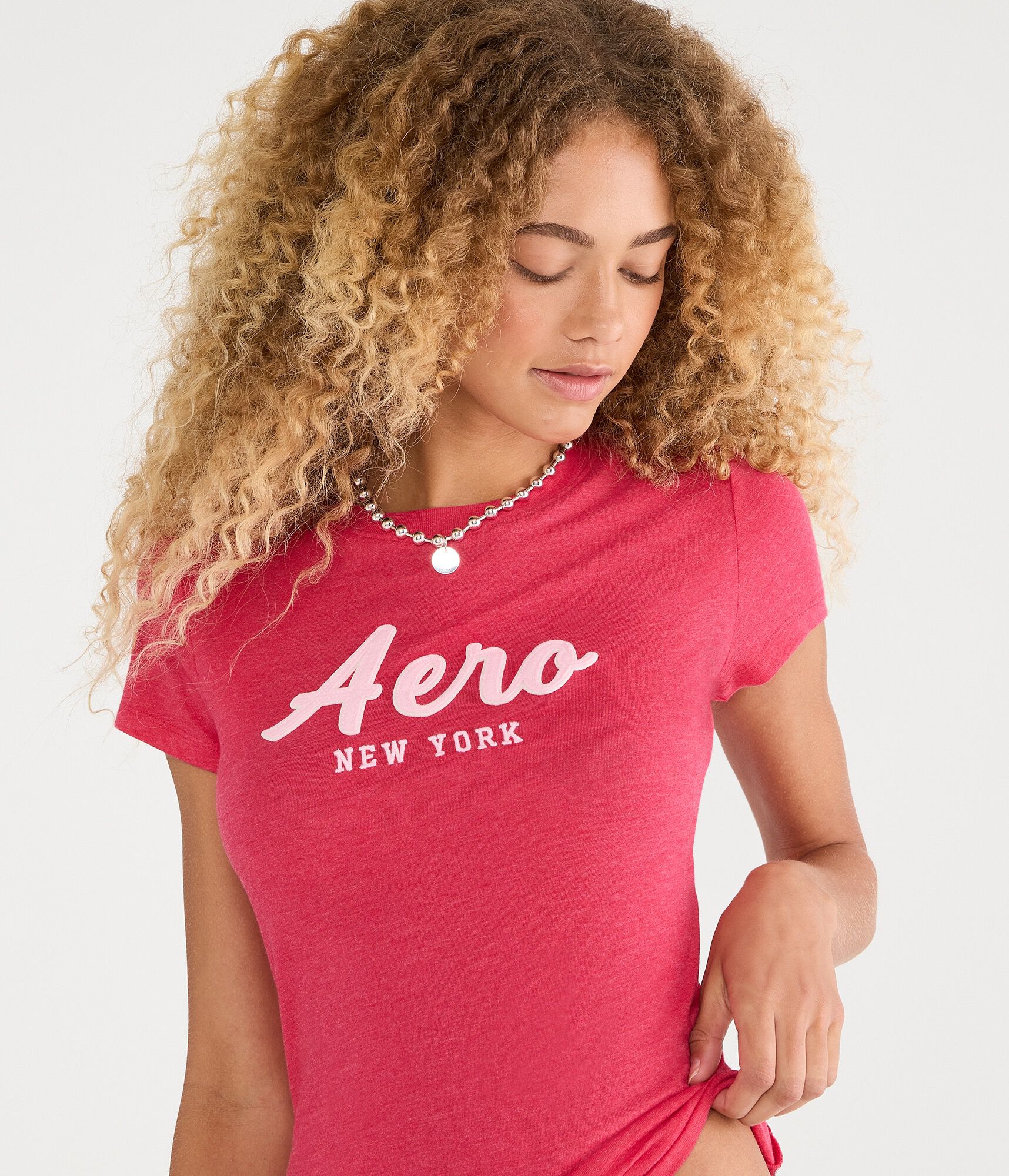 Aero Script Appliqu&eacute; Graphic Tee