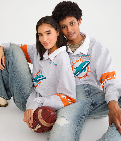 Miami Dolphins Rugby Sweatshirt Miami Dolphins Rugby Sweatshirt