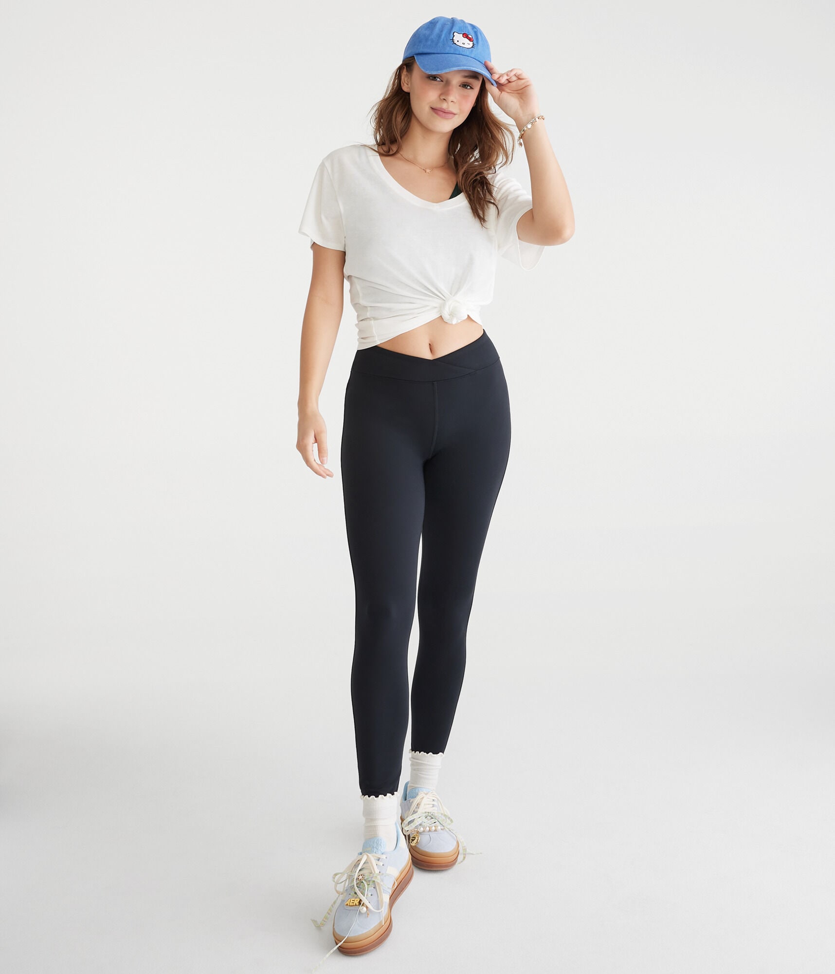 Air Soft Low-Rise Crossover Leggings