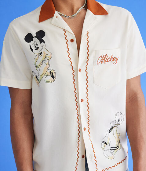 Mickey & Friends | Aero Mickey Mouse Bowling Shirt Mickey & Friends | Aero Mickey Mouse Bowling Shirt