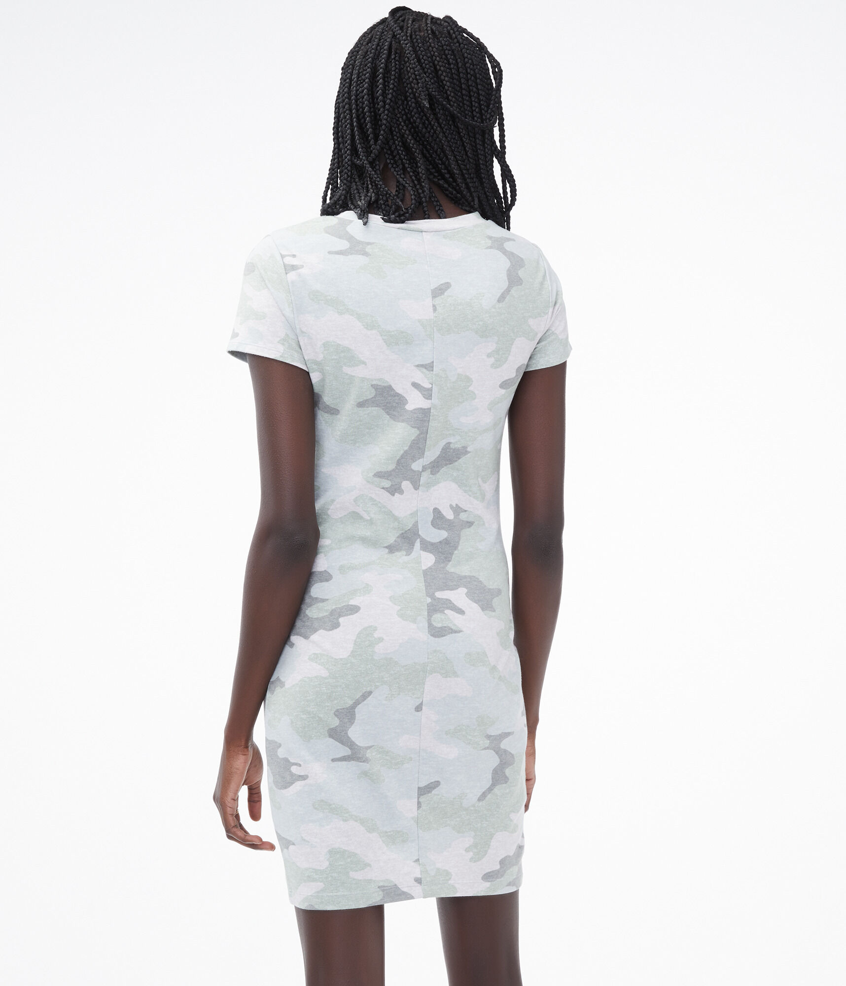 Camo Bodycon T-Shirt Dress***