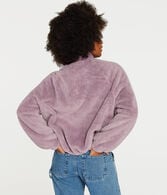Solid Sherpa Snap Jacket