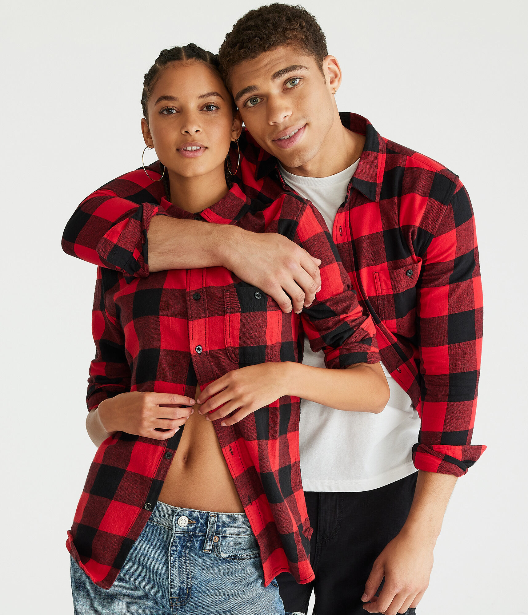 Long Sleeve Buffalo Check Softspun Flannel Shirt