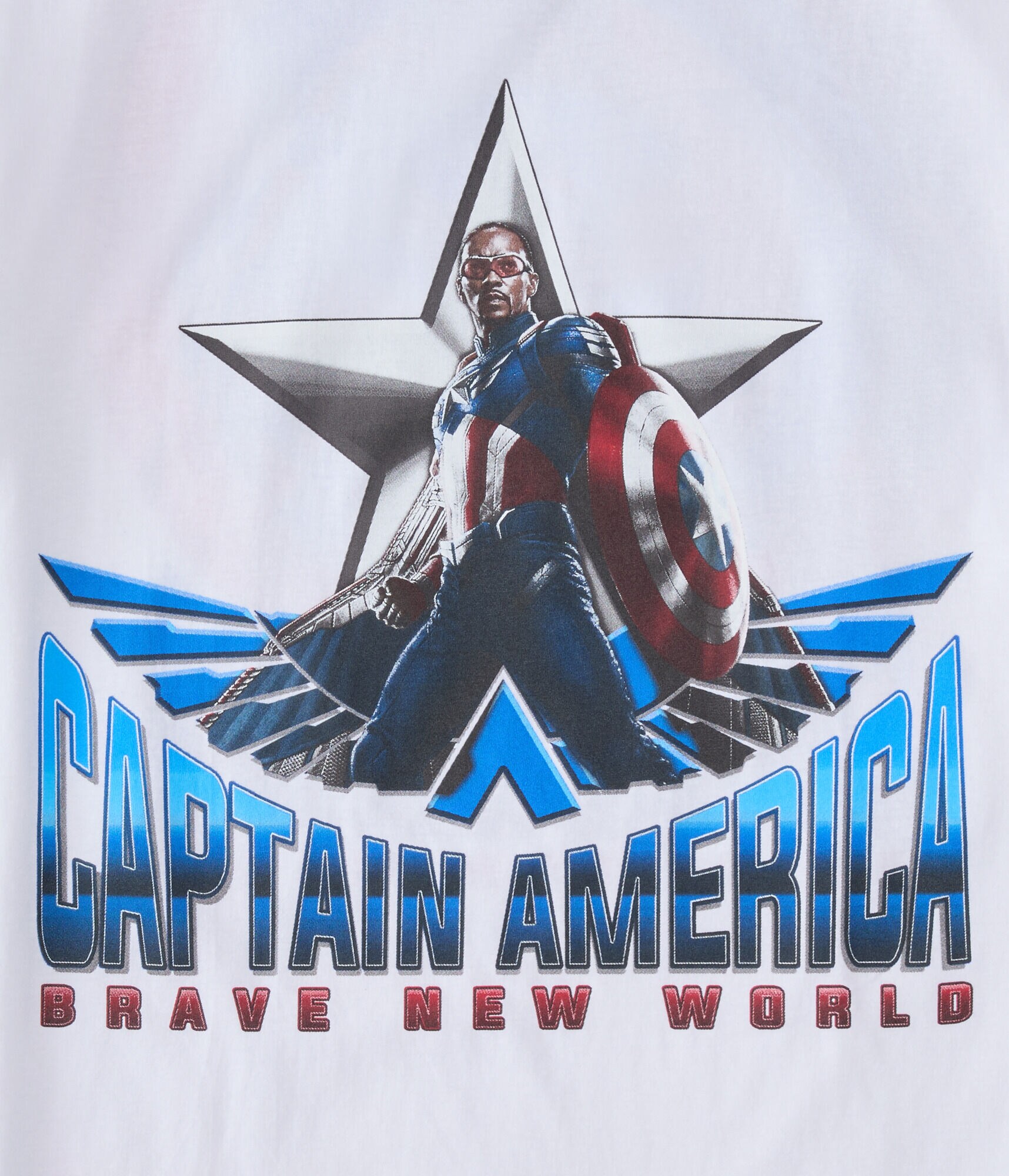 Marvel | Aero Captain America Brave New World Relaxed Graphic Tee