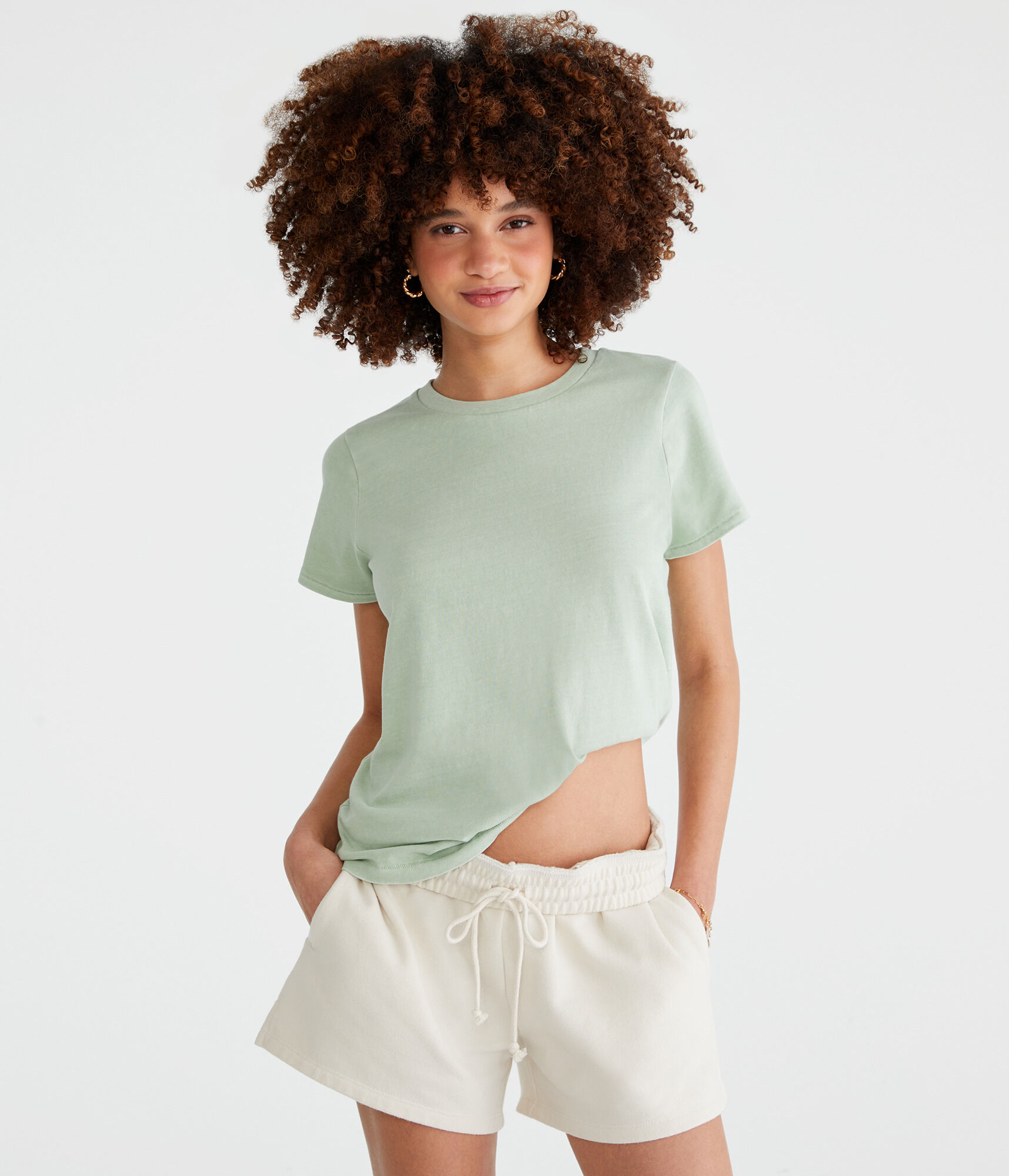 Washed Vintage Fit Crew Tee