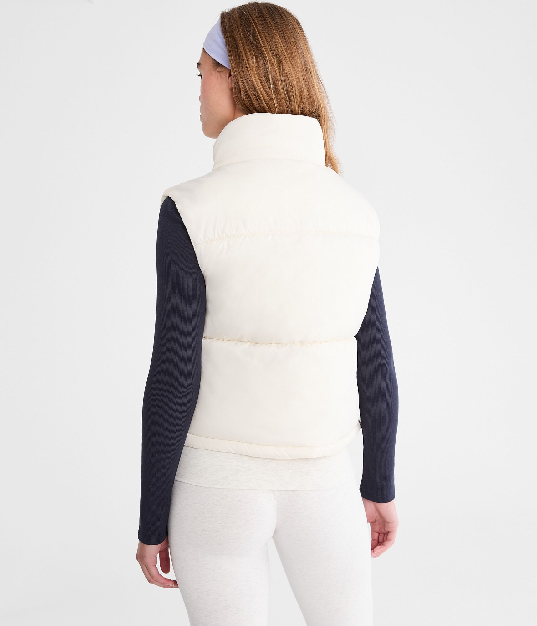 Lightweight Cropped Puffer Vest