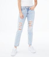 Real Denim Low-Rise Boyfriend Ankle Jean