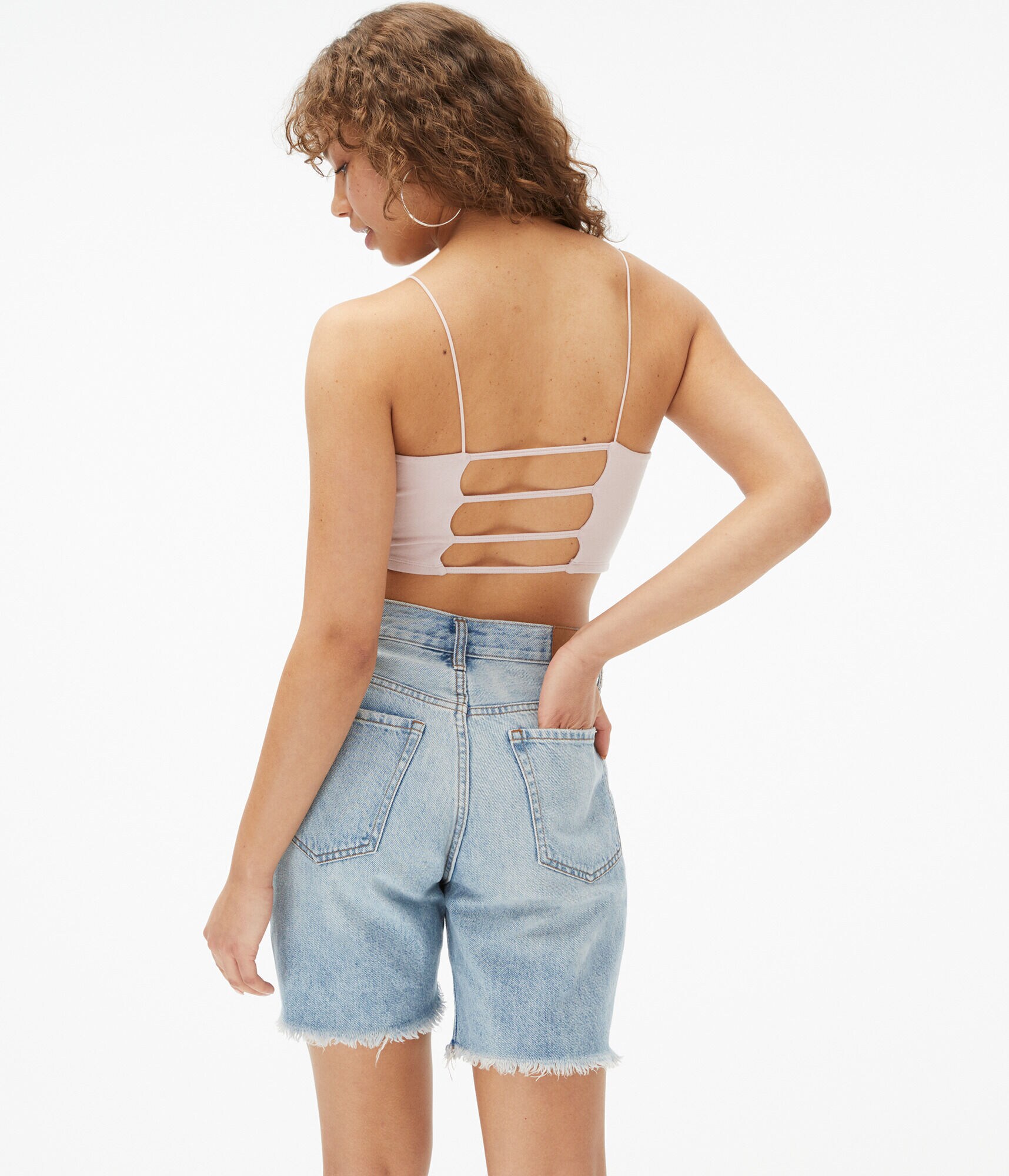 Seriously Soft Cage-Back Cropped Cami
