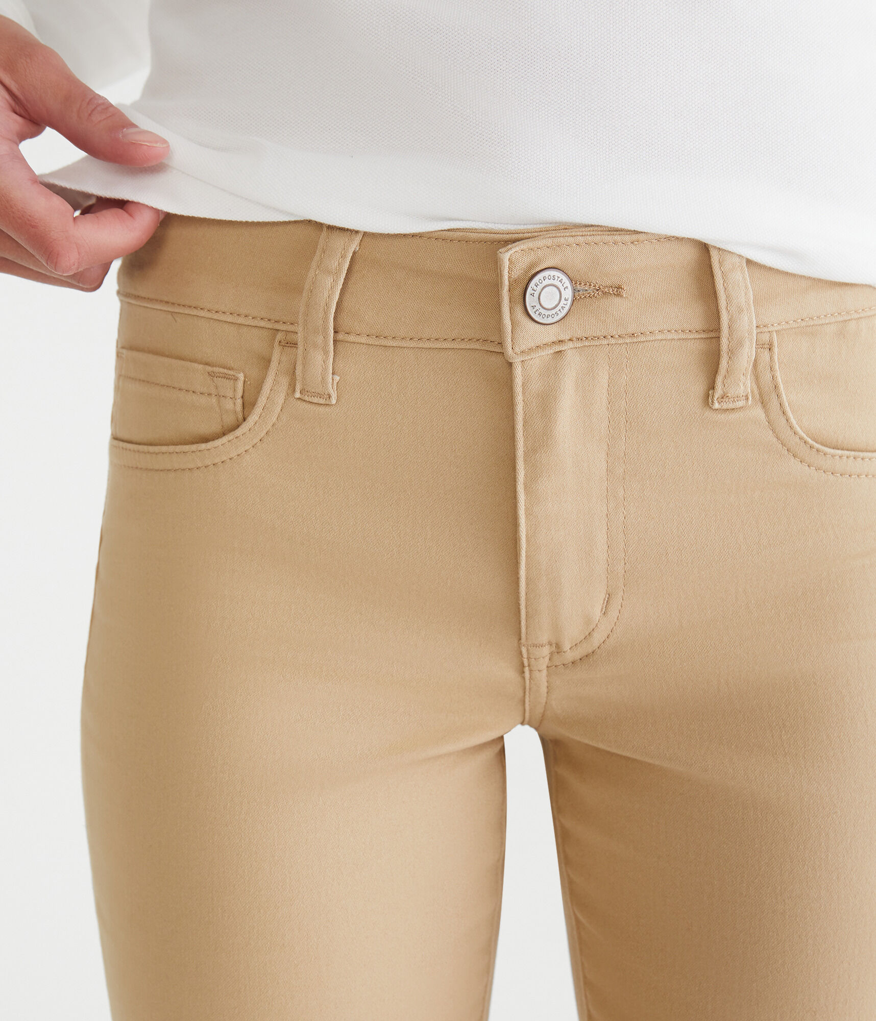 Mid-Rise Uniform Bermuda Shorts