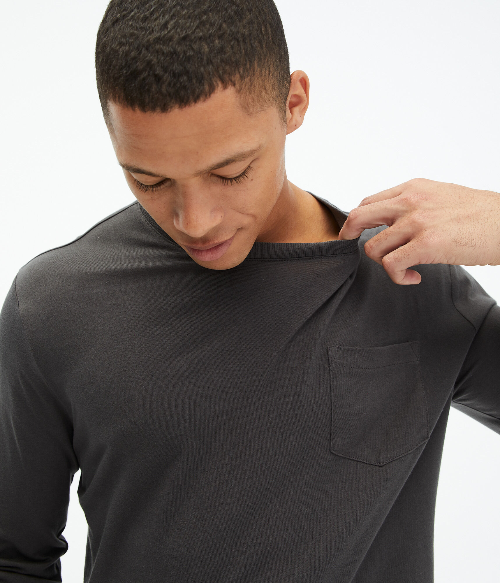 Long Sleeve Pocket Crew Tee