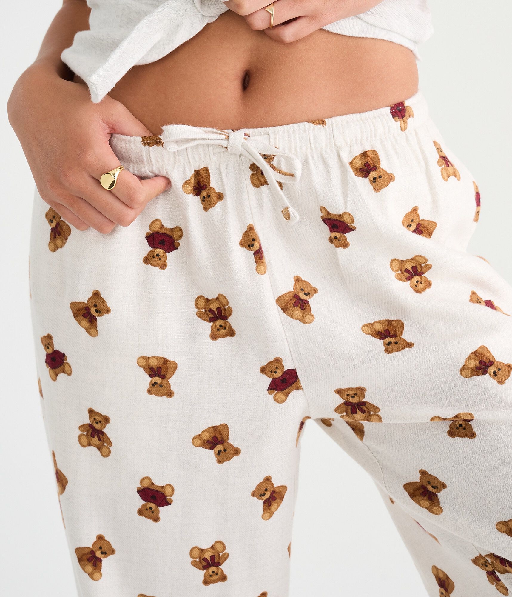 Teddy Bear Flannel Sleep Pants
