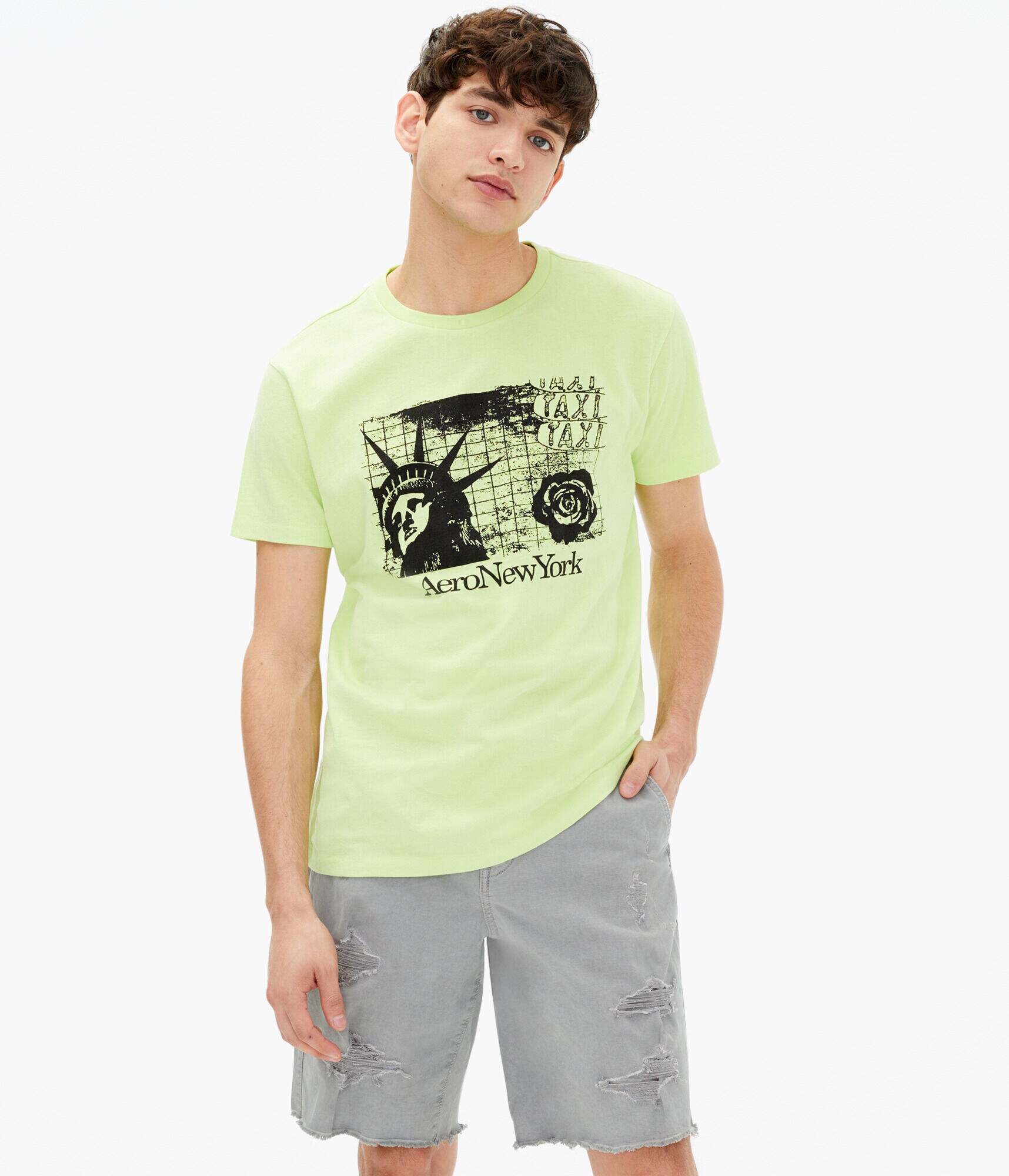 Aero New York Liberty Rose Graphic Tee
