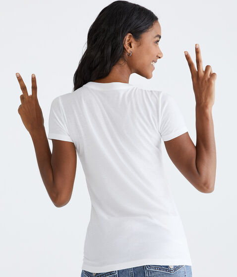 Aeropostale 87 Appliqué Graphic Tee Aeropostale 87 Appliqué Graphic Tee