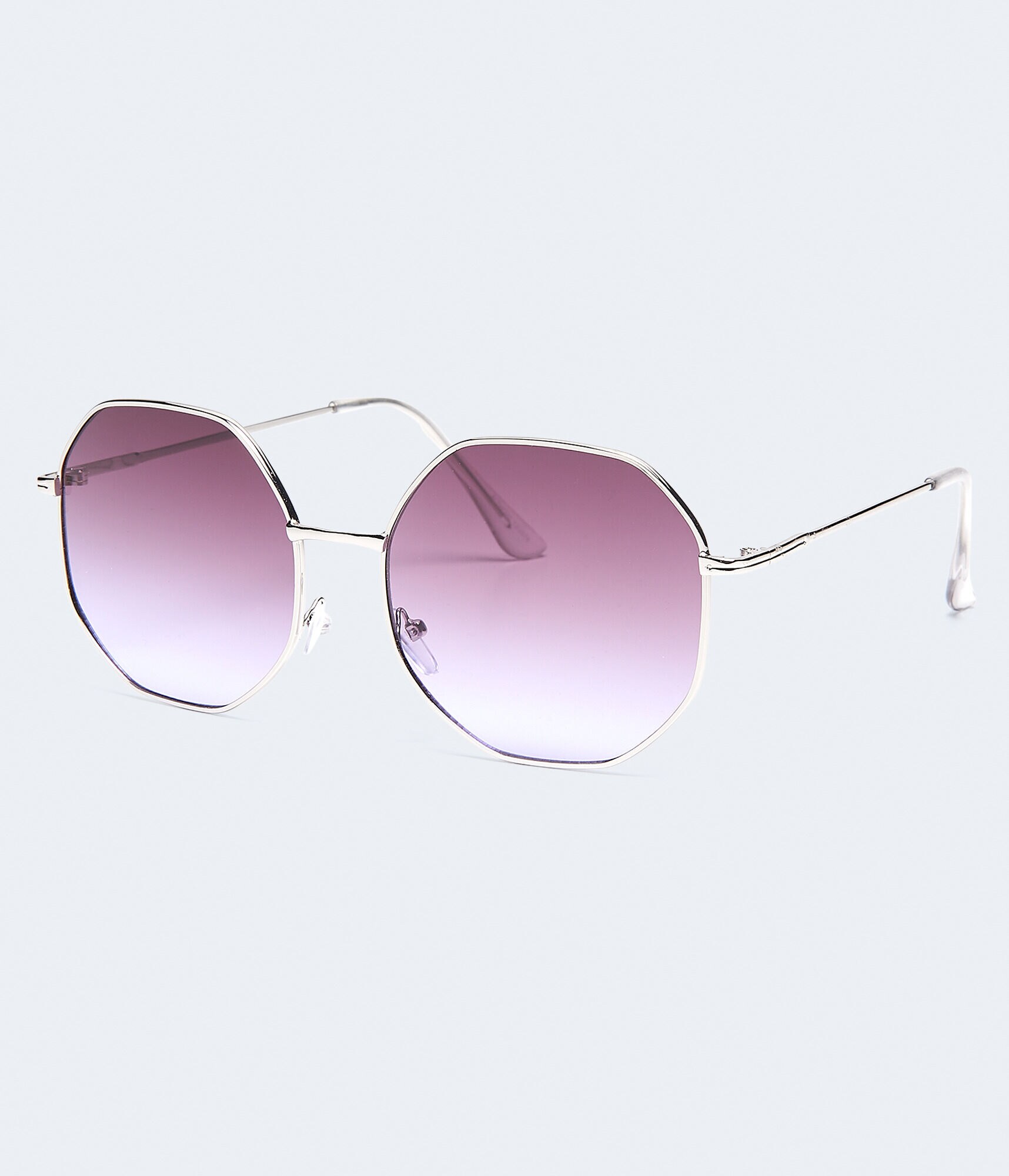 Round Geometric Ombr&eacute; Sunglasses