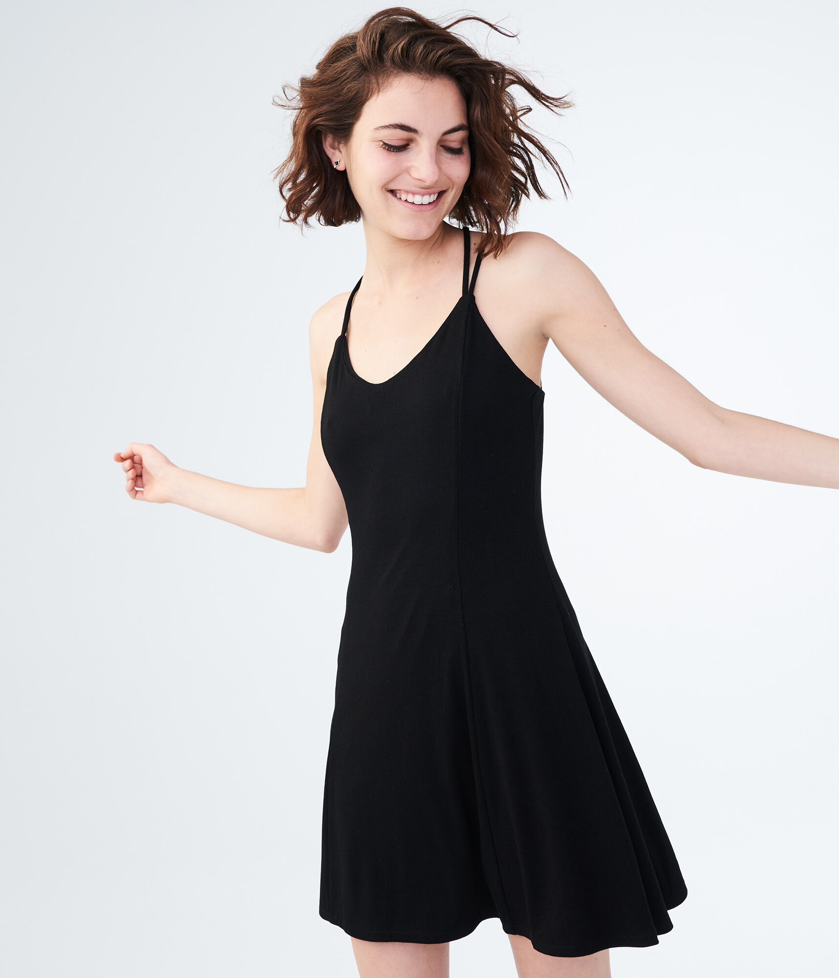 Solid Fit & Flare Skater Dress Solid Fit & Flare Skater Dress
