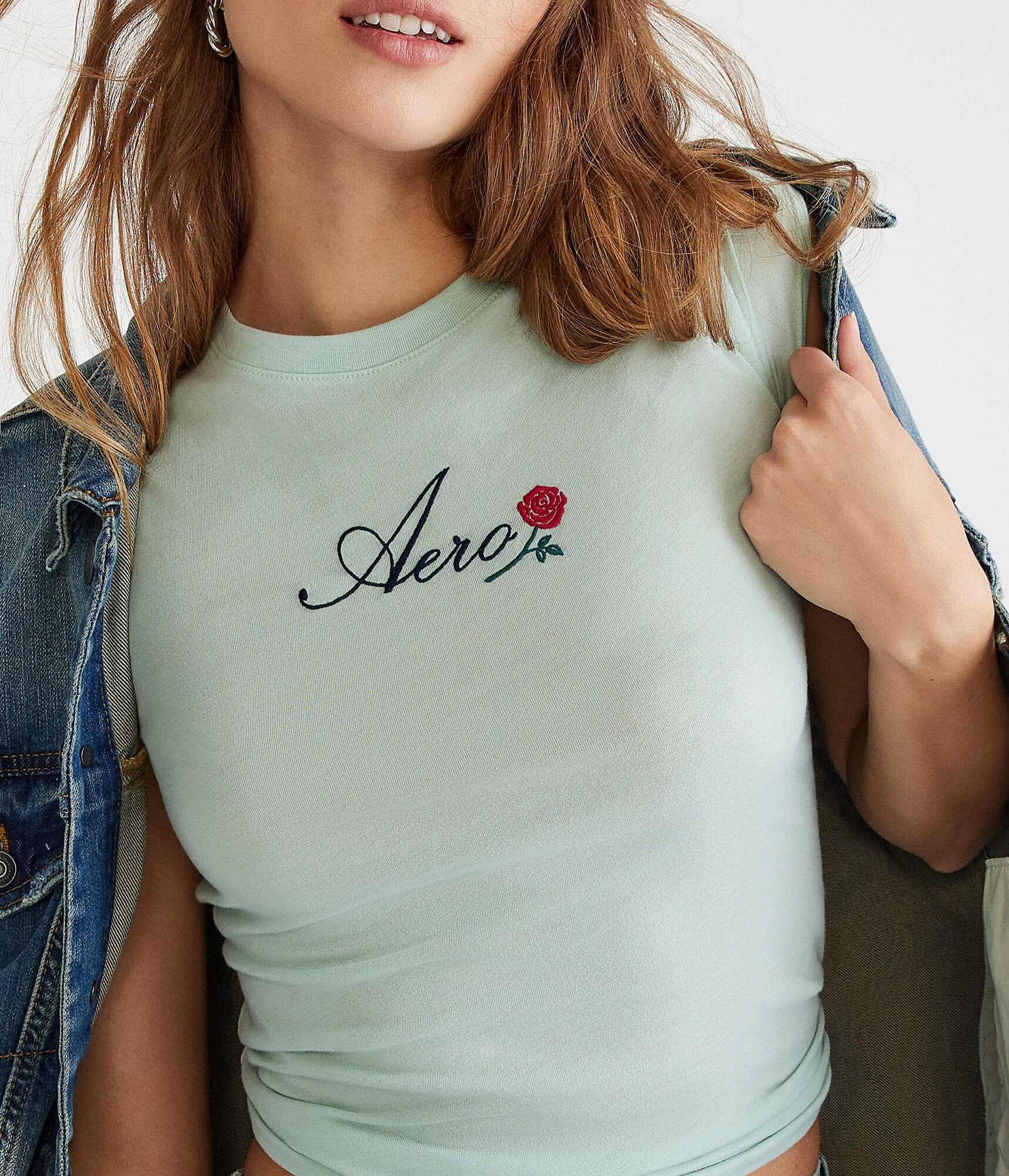 Aero Script Rose Graphic Tee