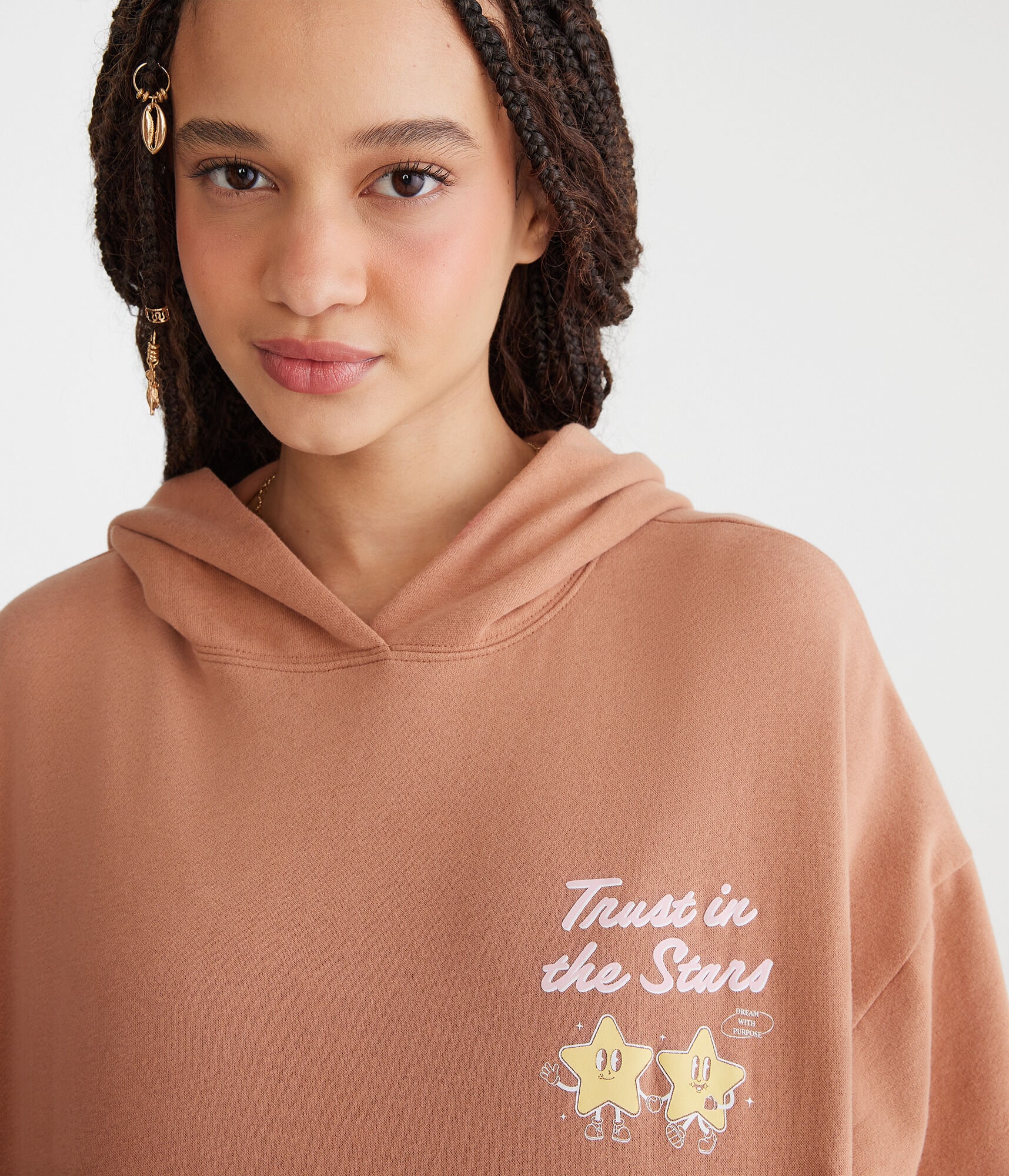 Trust The Stars Oversized Pullover Hoodie