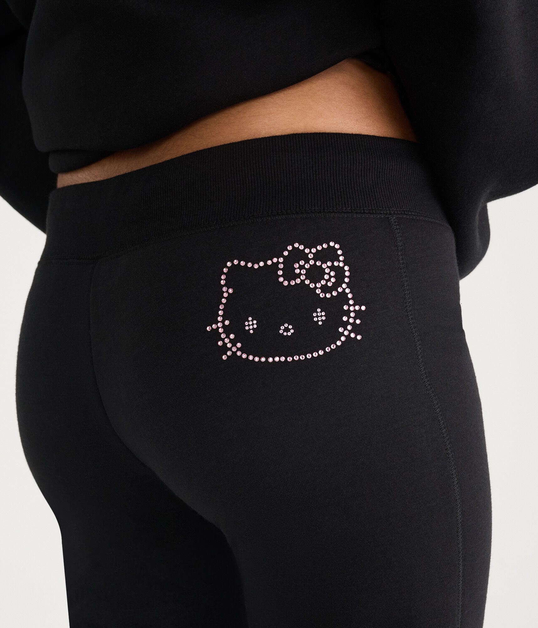 Hello Kitty Rhinestone Fit &amp; Flare Sweatpants