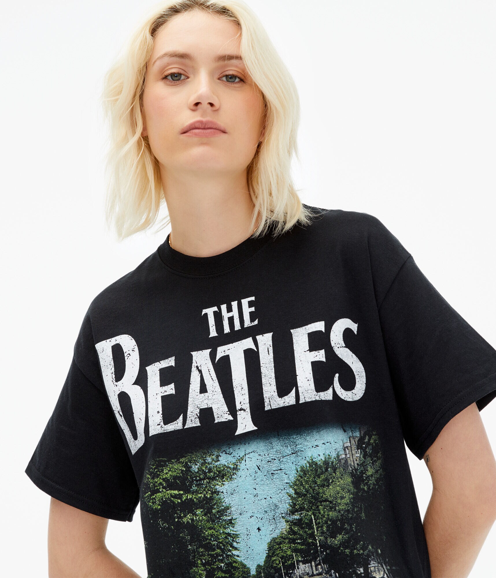 The Beatles Abbey Road Boyfriend Graphic Tee