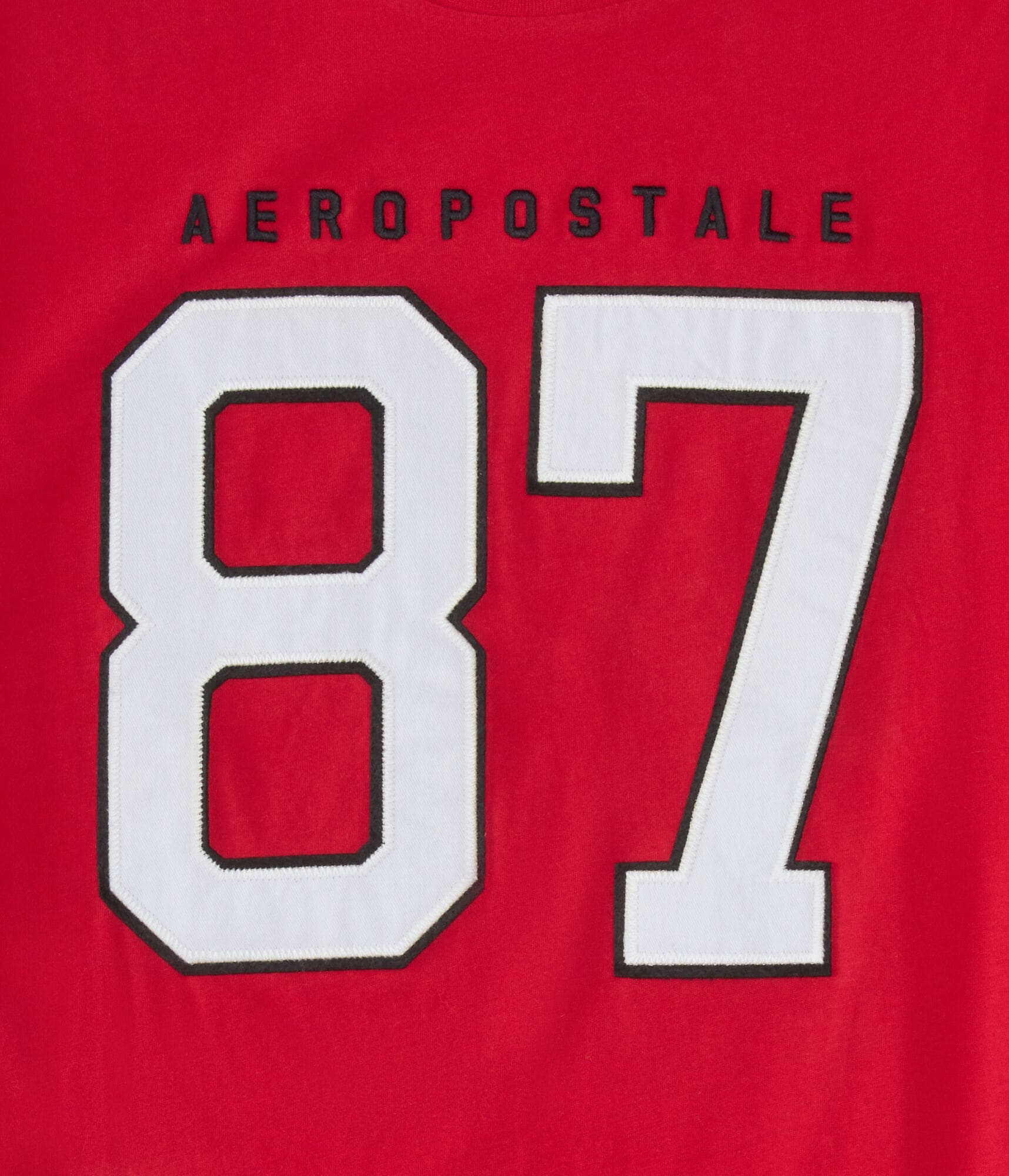 Aeropostale Large 87 Appliqué Graphic Tee