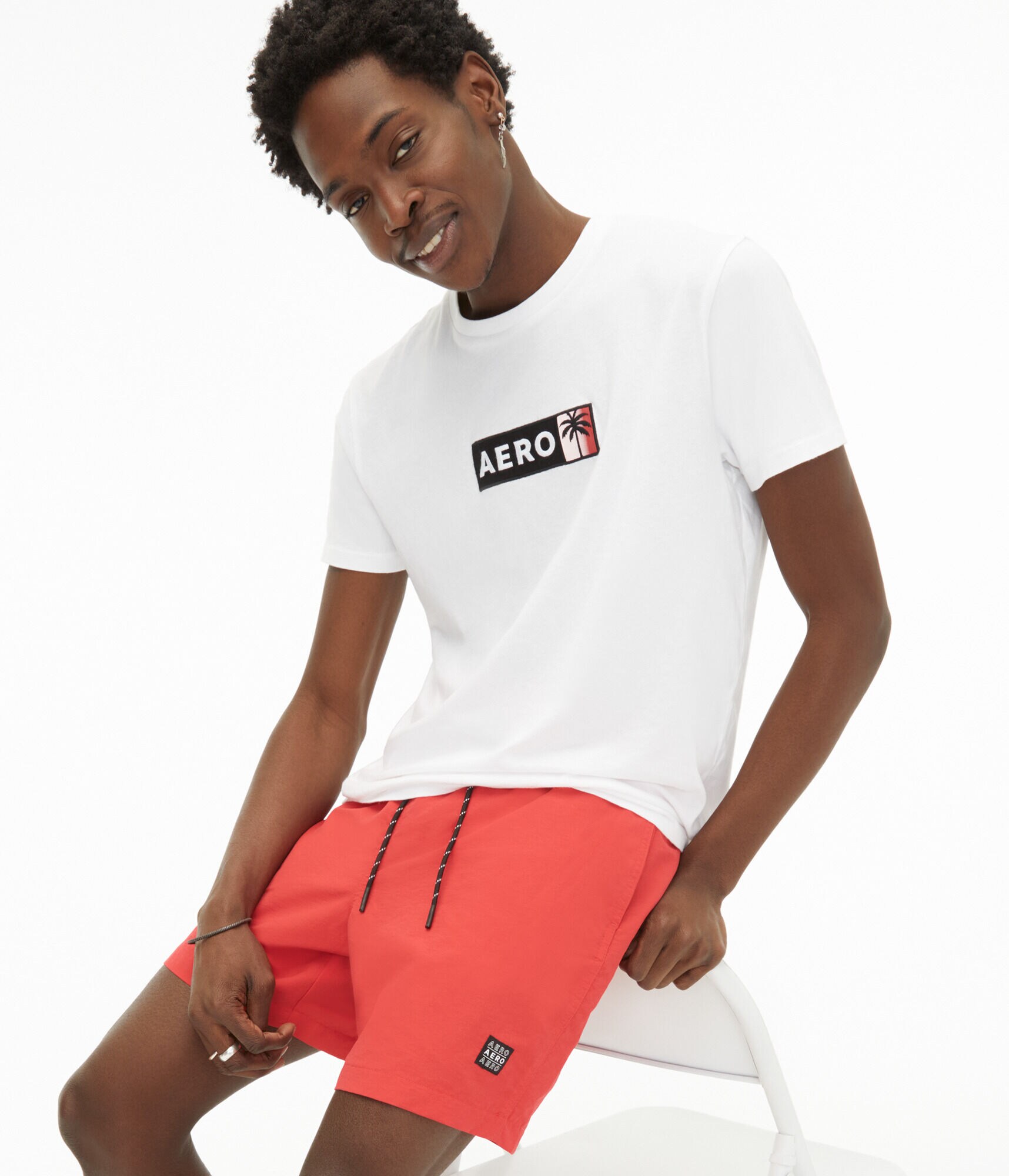 aeropostale mens kickback jogger shorts 