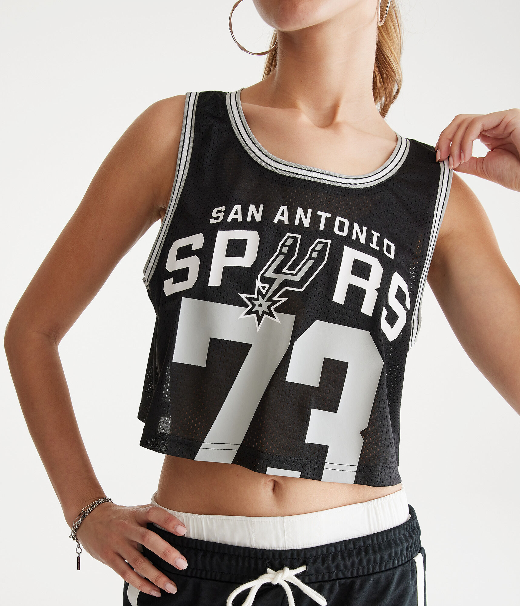 San Antonio Spurs Cropped Game Day Tank