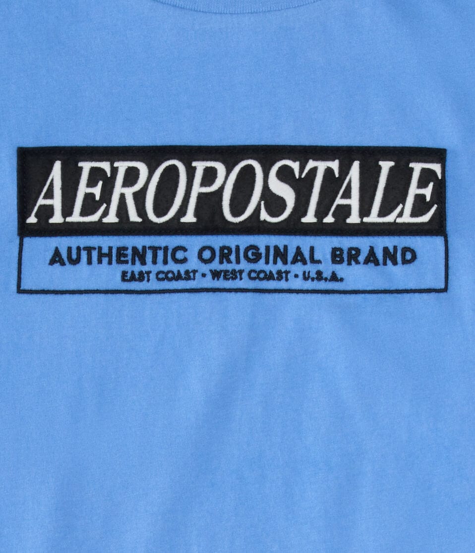 Aeropostale Box Logo Appliqué Graphic Tee