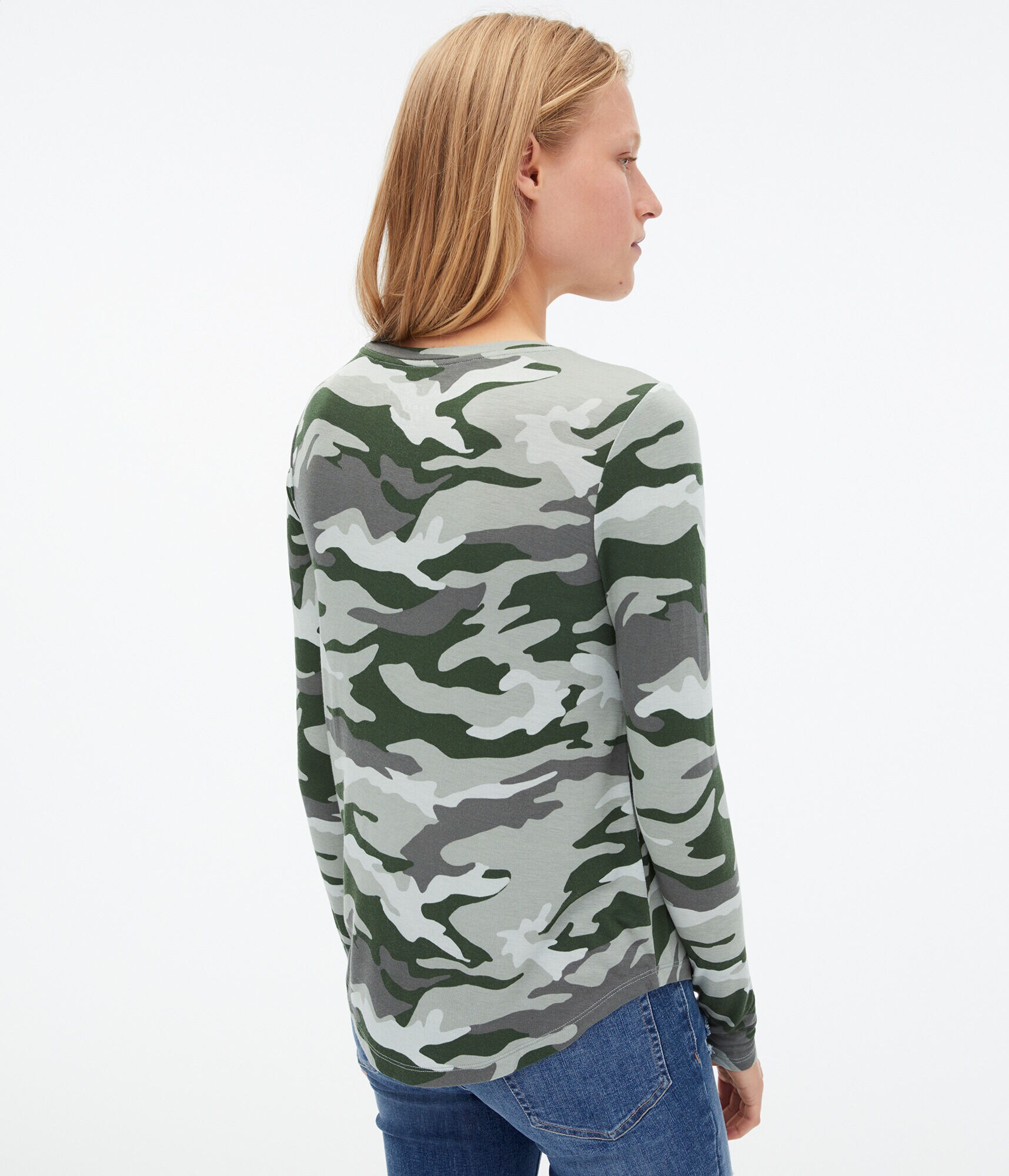 Long Sleeve Seriously Soft Camo Crew Tee