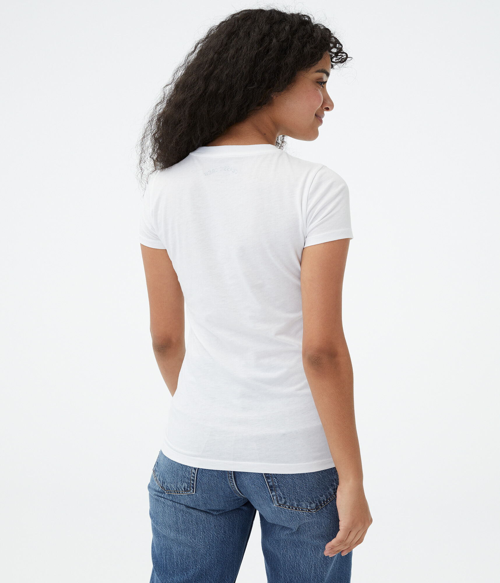 Embroidered Rose Logo Graphic Tee