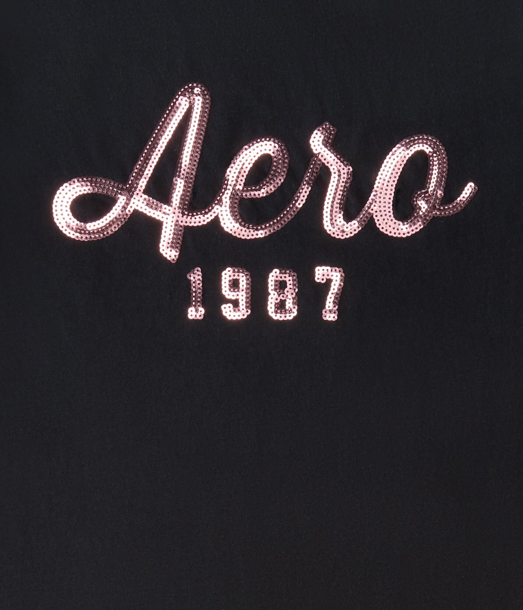 Aero 1987 Sequin Graphic Tee