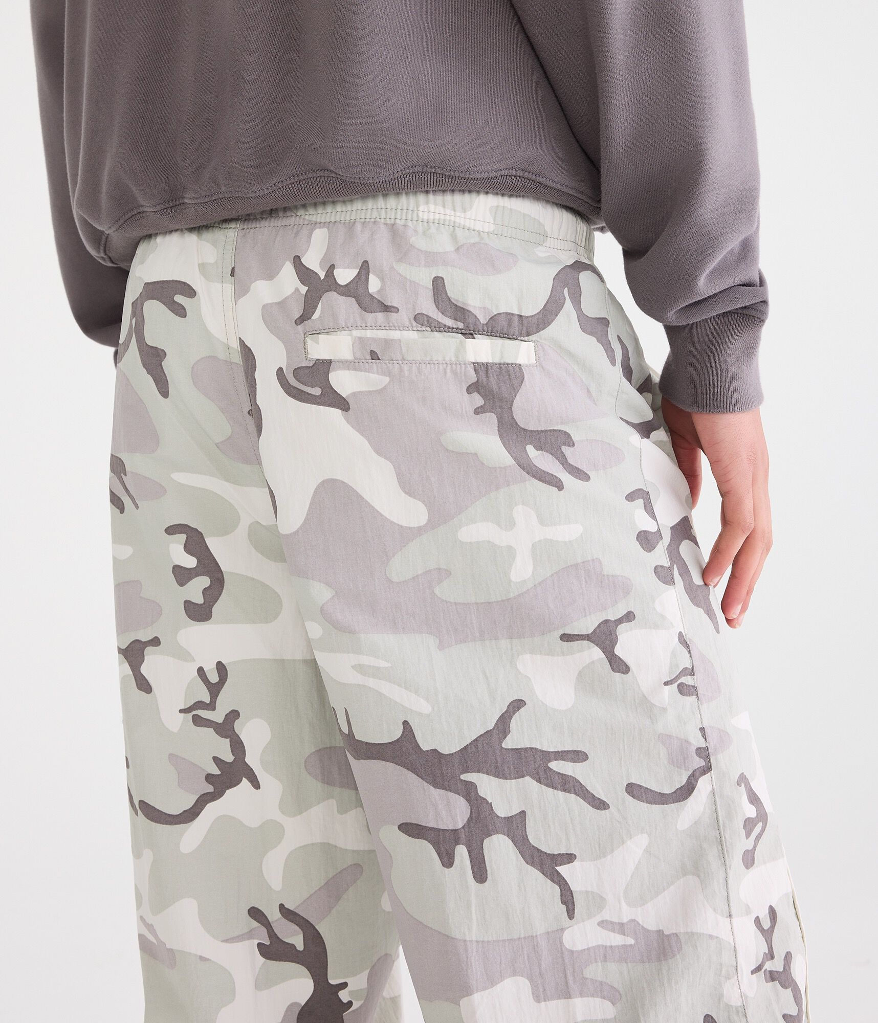 Camo Nylon Track Pants