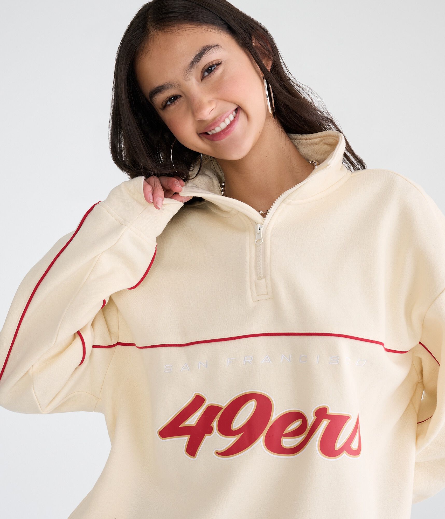 San Francisco 49ers Quarter-Zip Sweatshirt