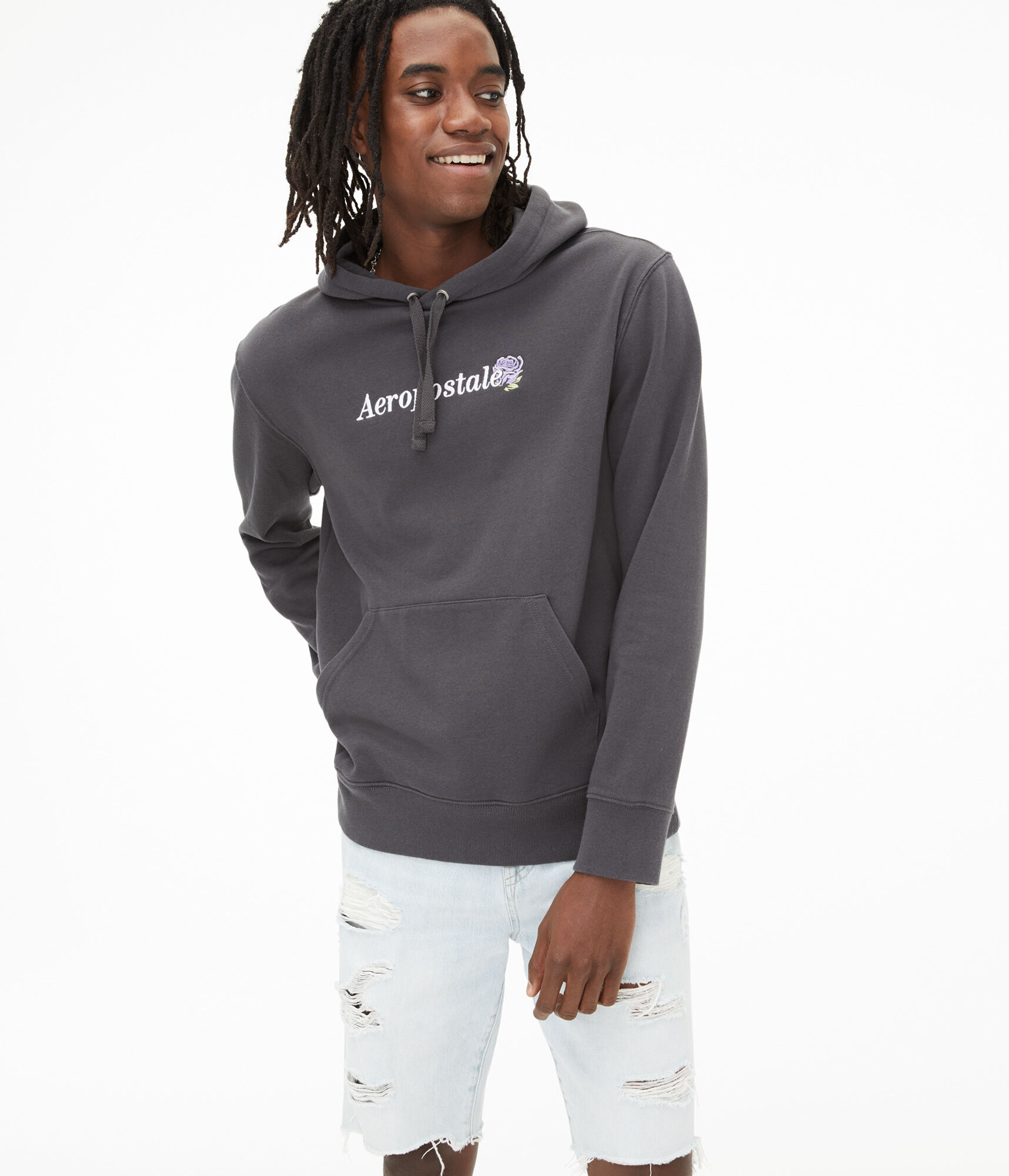 Aeropostale Rose Pullover Hoodie