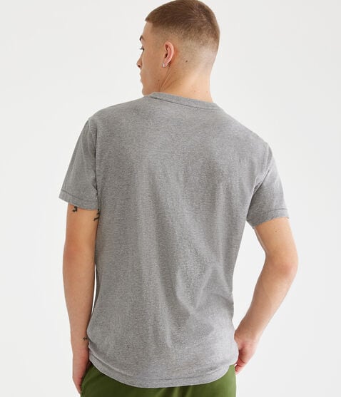 Aeropostale Rose Letter Appliqué Graphic Tee