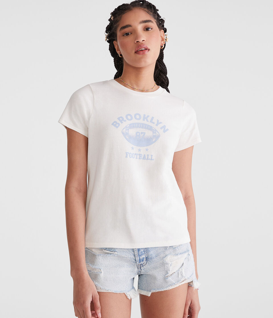Seriously Soft Brooklyn Football Vintage Fit Graphic Tee