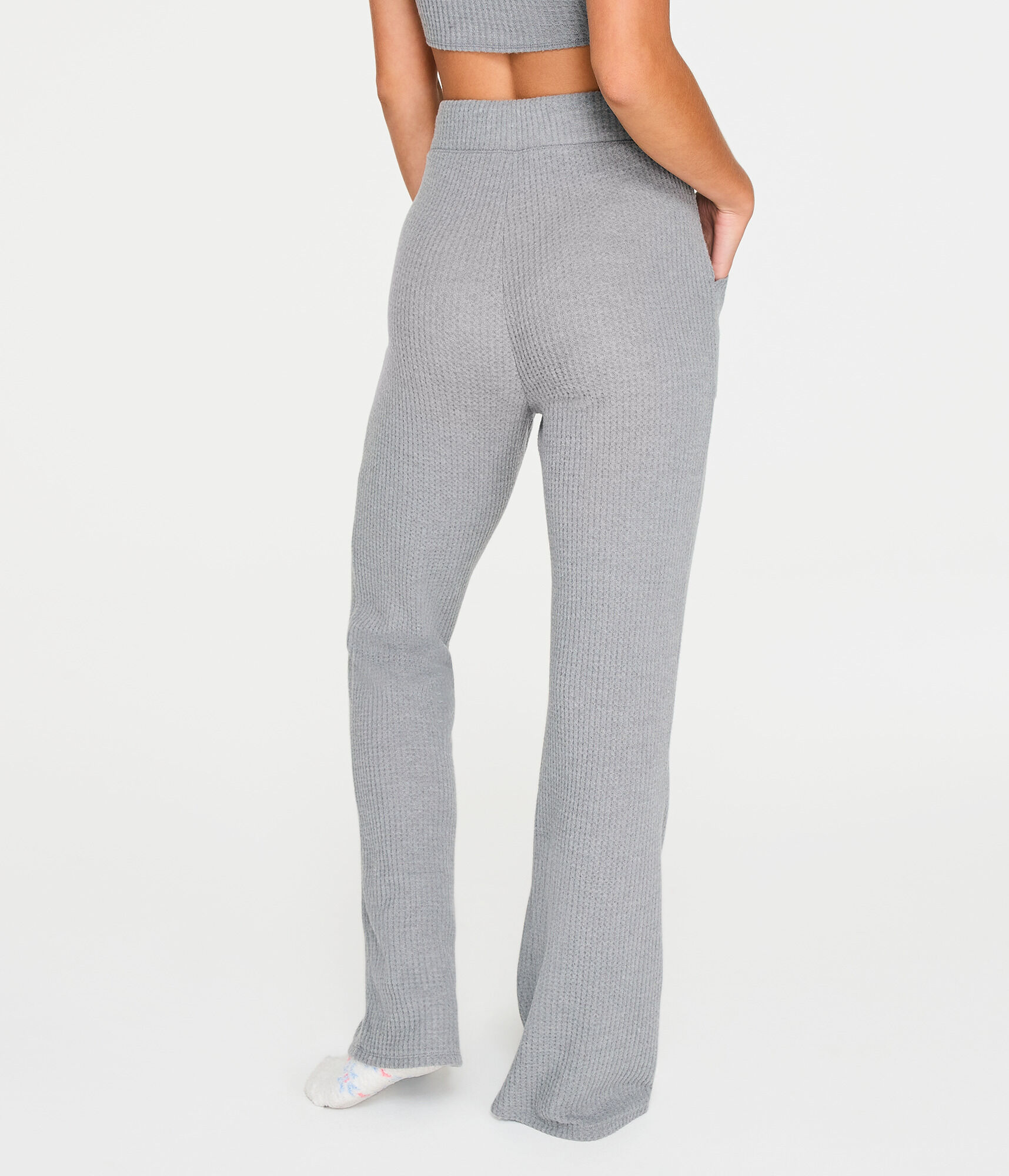 Waffle High-Rise Sleep Pants