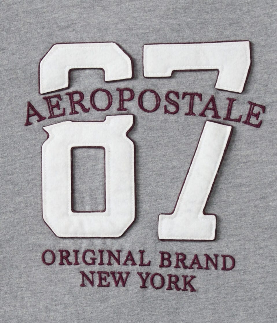 Aeropostale 87 Appliqué Graphic Tee