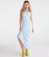 Floral Strapless Slip Midi Dress