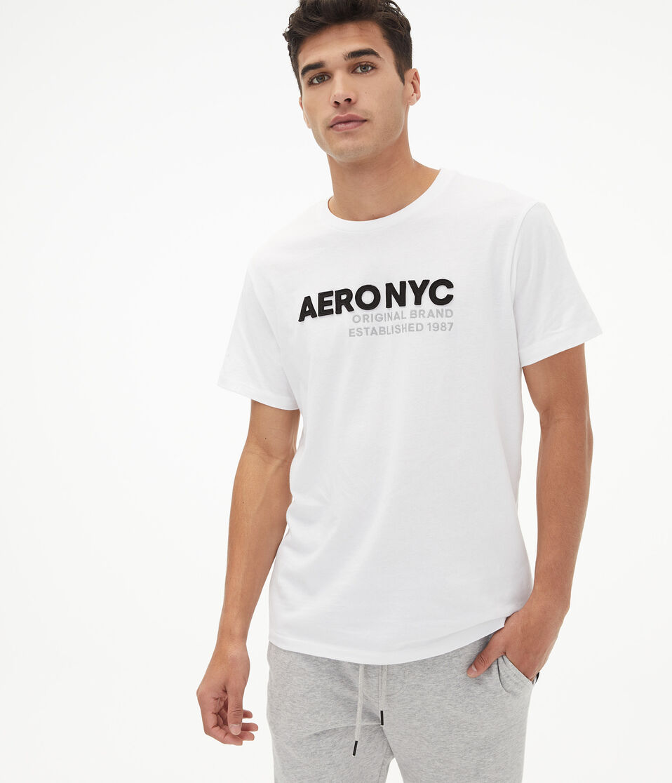 Aero NYC Logo Appliqué Graphic Tee