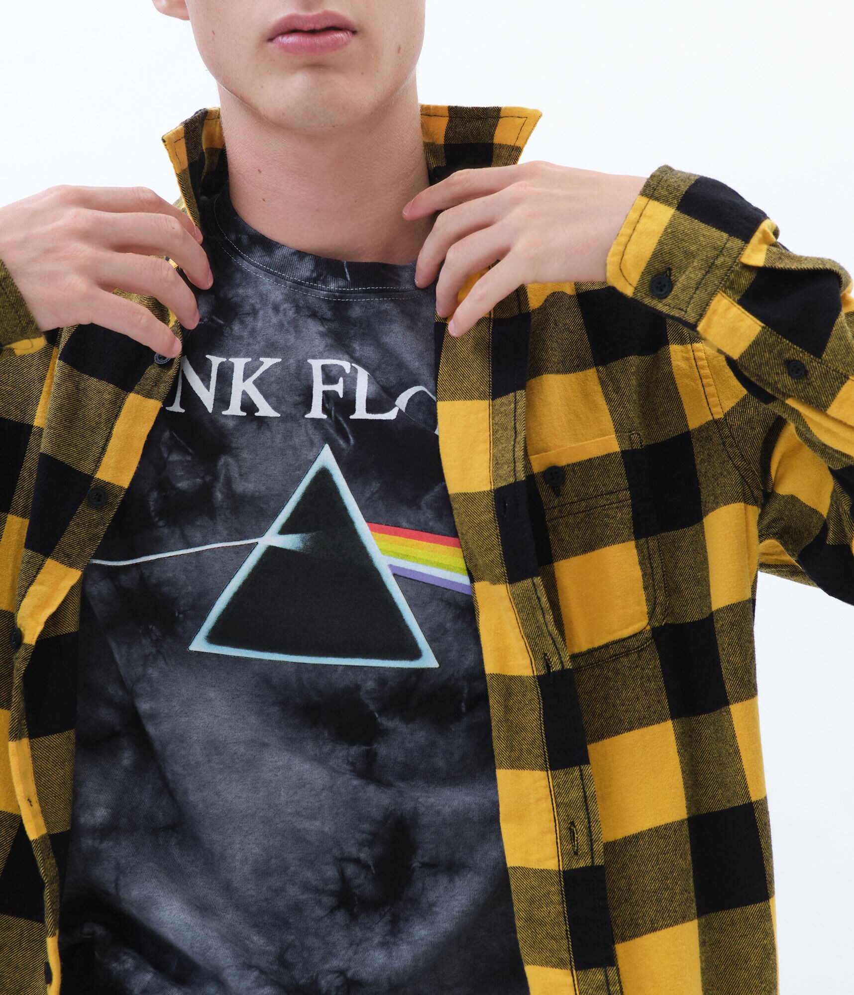 Long Sleeve Buffalo Plaid Flannel Button-Down Shirt