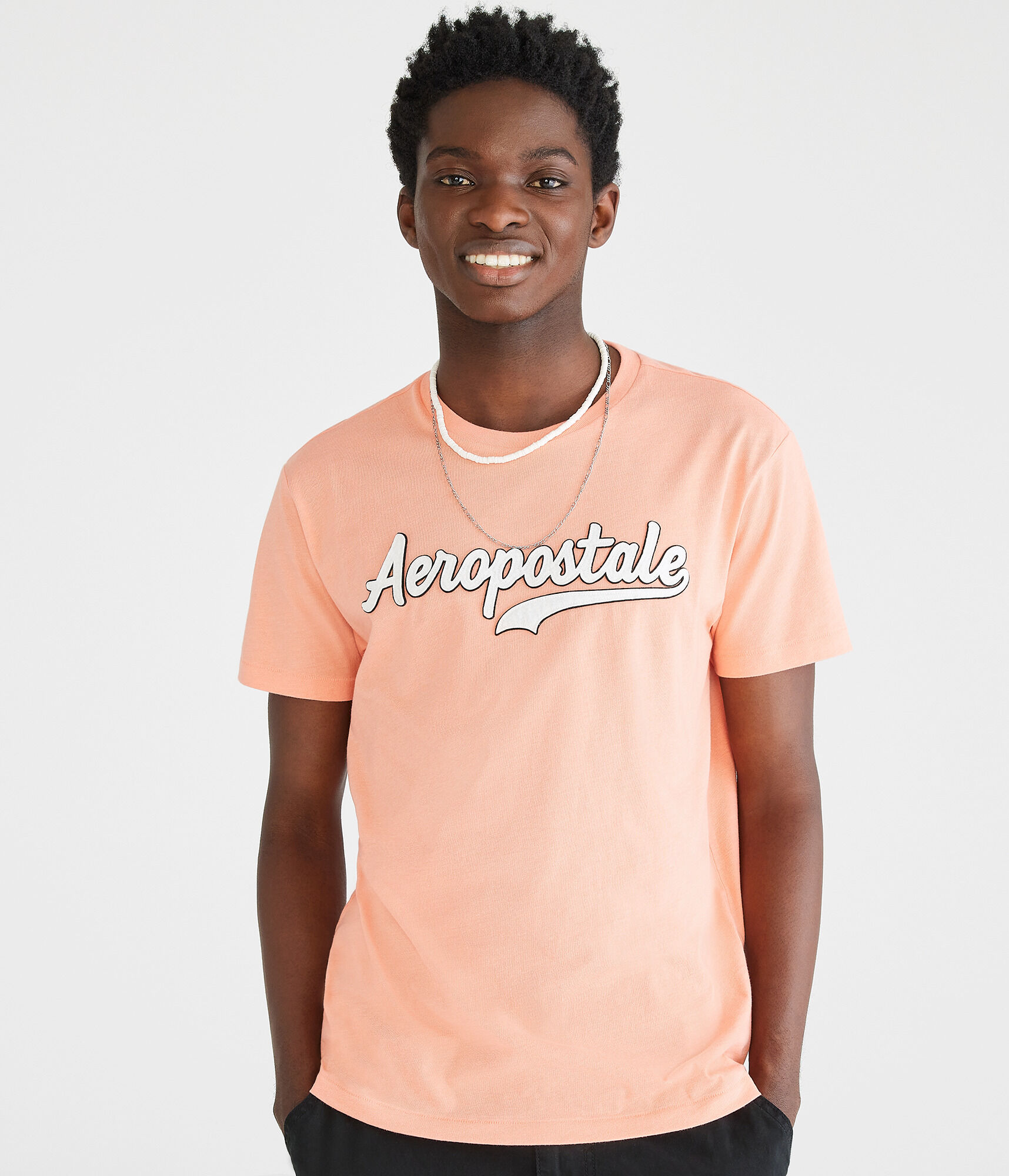 Aeropostale Script Appliqu&eacute; Graphic Tee