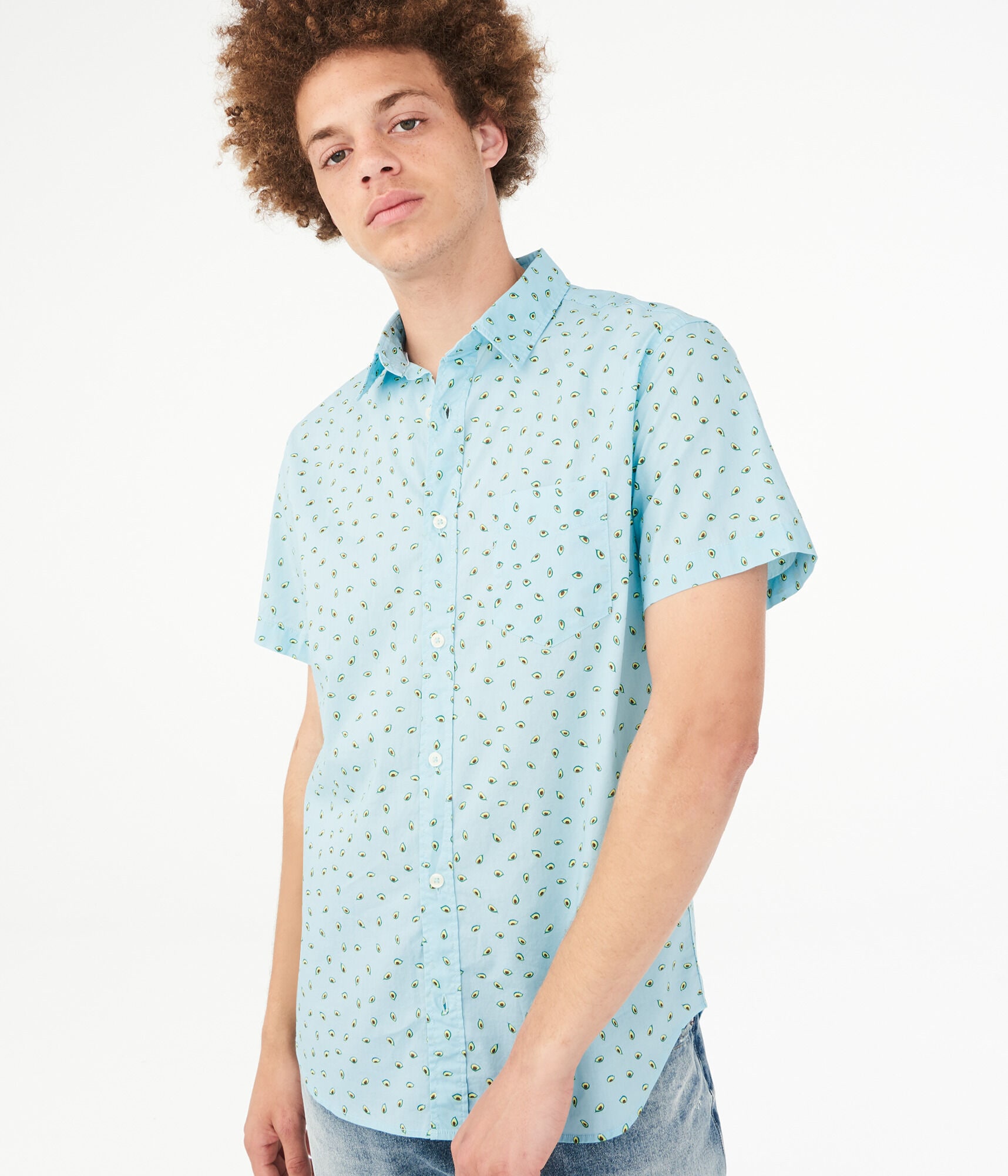 Avocado Button-Down Shirt***