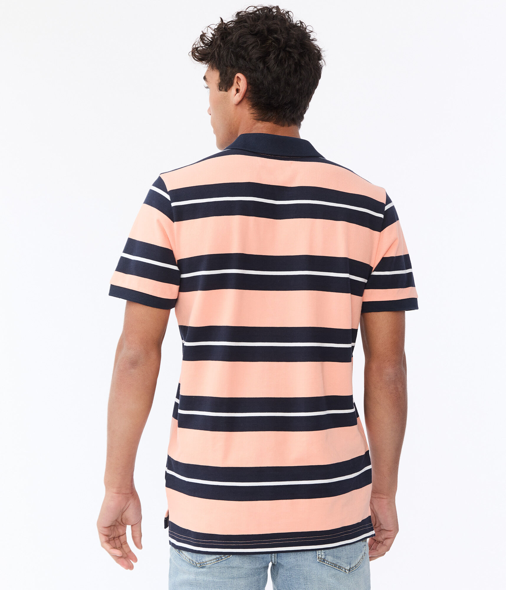 Thick Stripe Piqu&eacute; Polo