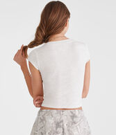 Seriously Soft Ribbed Scoop-Neck Baby Tee